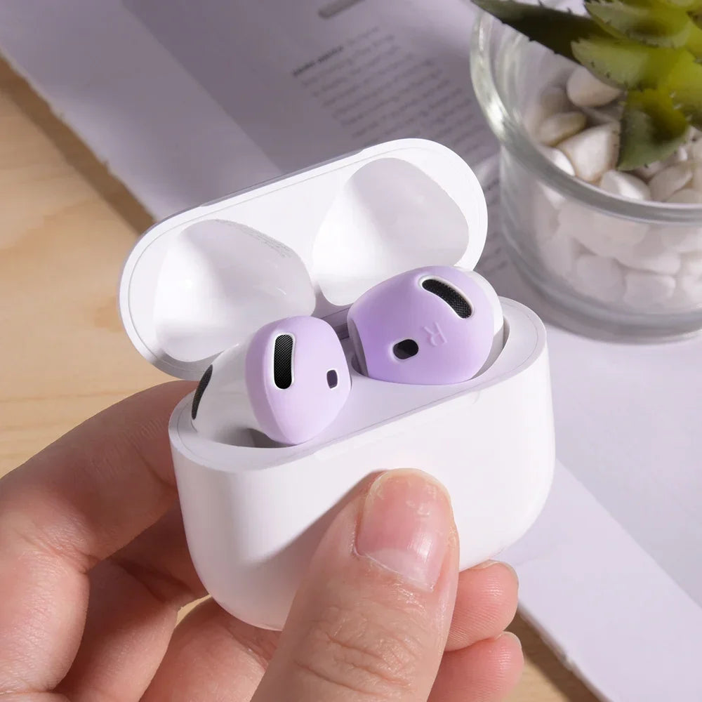3 Pair Silicone Eartips For Apple AirPods 4 Replacement Ultra Thin Rubber Earbuds Ear Tips For Airpod 4 Anti-Slip Earphone Cover