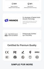Baseus EP10 Pro ANC Earbuds Wireless Bluetooth 6.0 Earphones 50dB Realtime Adaptive Headphones 6 Mic Hi-Res LDAC IP55  Ear buds