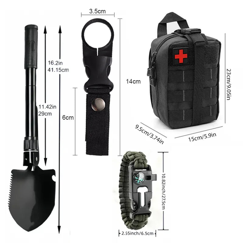 Outdoor First Aid Kits Multi-functional Survival Gear Emergency Supplies Kit Trauma Bags Camping Hiking Hunting Adventures Bag