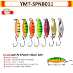 7/9/10Pcs Trout Bait 2.5g/2.6g/3g/3.2g/3.5g/5g Metal Spoon Fishing Lure Wobbler Casting Jigging Tackle Accessories Pesca Chub