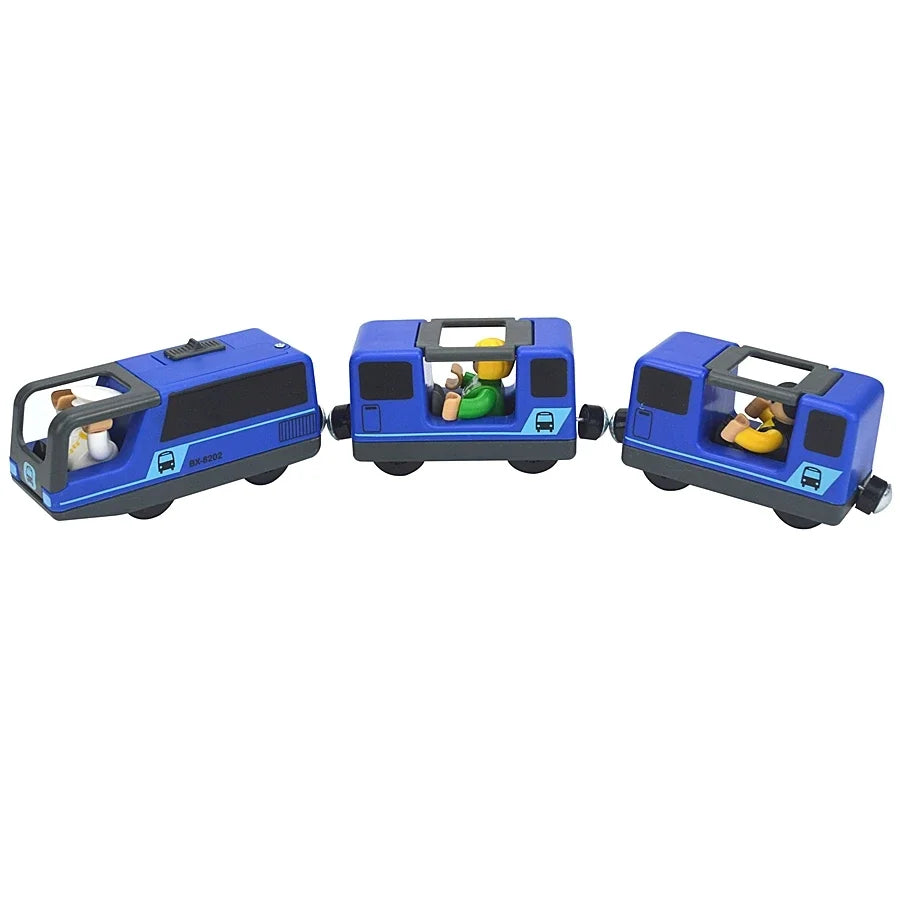 Locomotive Magnetic Car Electric Train Toys Fit All Brand Biro Wooden Diecast Slot Train Track Railway Educational Toys For Kids