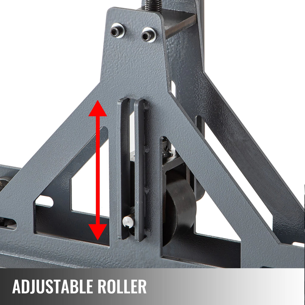 SucceBuy Manual Tube Roller Bender 1-1/2in For Mild Steel Cooper Adjustable Manual Square Rectangular Tube Bending Rolling Tool