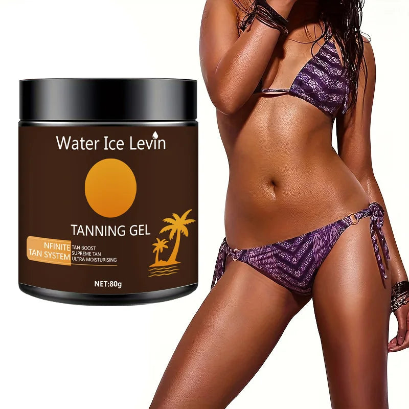 Natural Traceless Tanning Gel - Natural Ingredients, Traceless Deep Moisturizing, Suitable for Whole Body Quick-Absorbing Travel Portable Package, Suitable for Men and Women