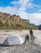 Naturehike Mongar UL 2 Tent 2 Person Backpacking Tent 20D Ultralight Travel Tent Waterproof Hiking Survival Outdoor Camping Tent
