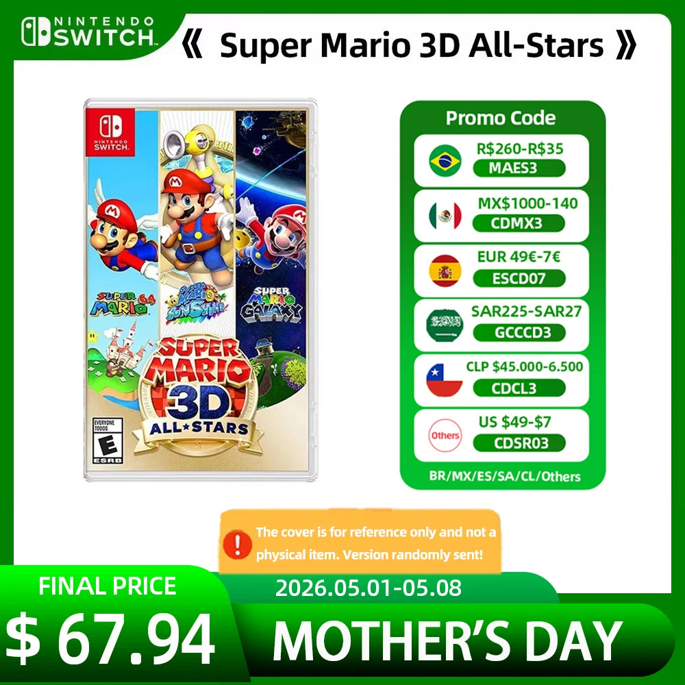 Nintendo Switch Game - Super Mario 3D All Stars Collection - 100% Official Physical Game Card RPG Genre for Switch OLED Lite Main image