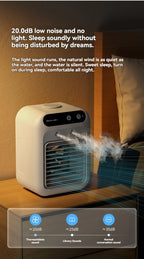 Wireless Air Conditioner Mini Portable Air Cooler Fan 500ml Ice Water Spray Humidifier For Home Air Conditioning Mist Fan USB