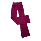 Flares Legggings Seamless Mid To Low Waistband Glute Contouring Wide Leg Pants Scrunch Booty Fitness Yoga Gym Flared Leggings