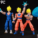 9L3D Printed Dragon Ball Son Goku Vegeta Beerus Frieza Anime Lucky13 Dummy13 Titan13 Action Figures Multi-Jointed Movable Toys