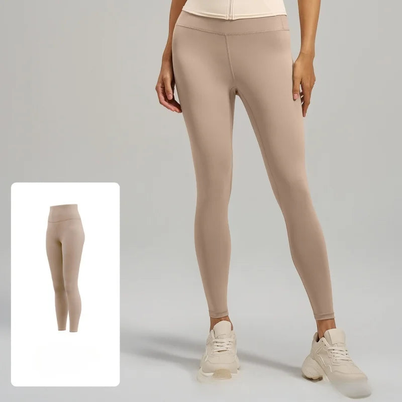 tichers Women High Waist Yoga Leggings Butt Lifting Tummy Control No Through Soft Quick Dry Workout Leggings Gym Running Fitness