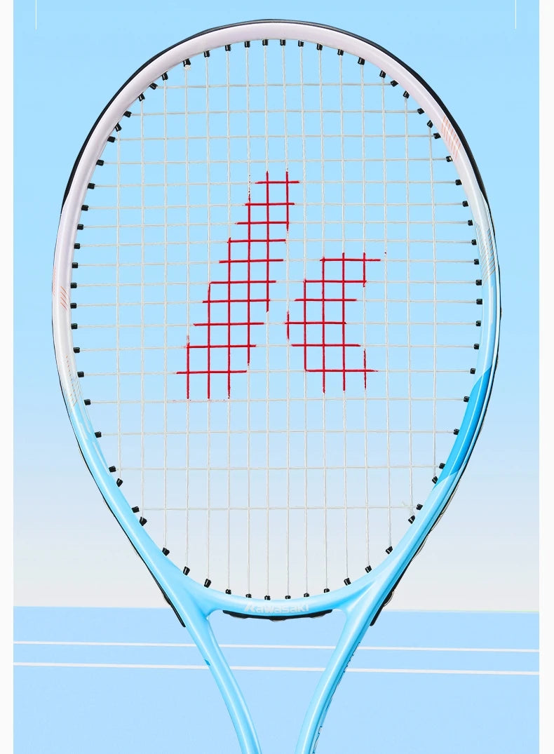 Kawasaki Light Tennis Rackets Set Carbon Composite Racquet Set KD1&PD1 Beginner Professional Shooting Men and Women Training Set