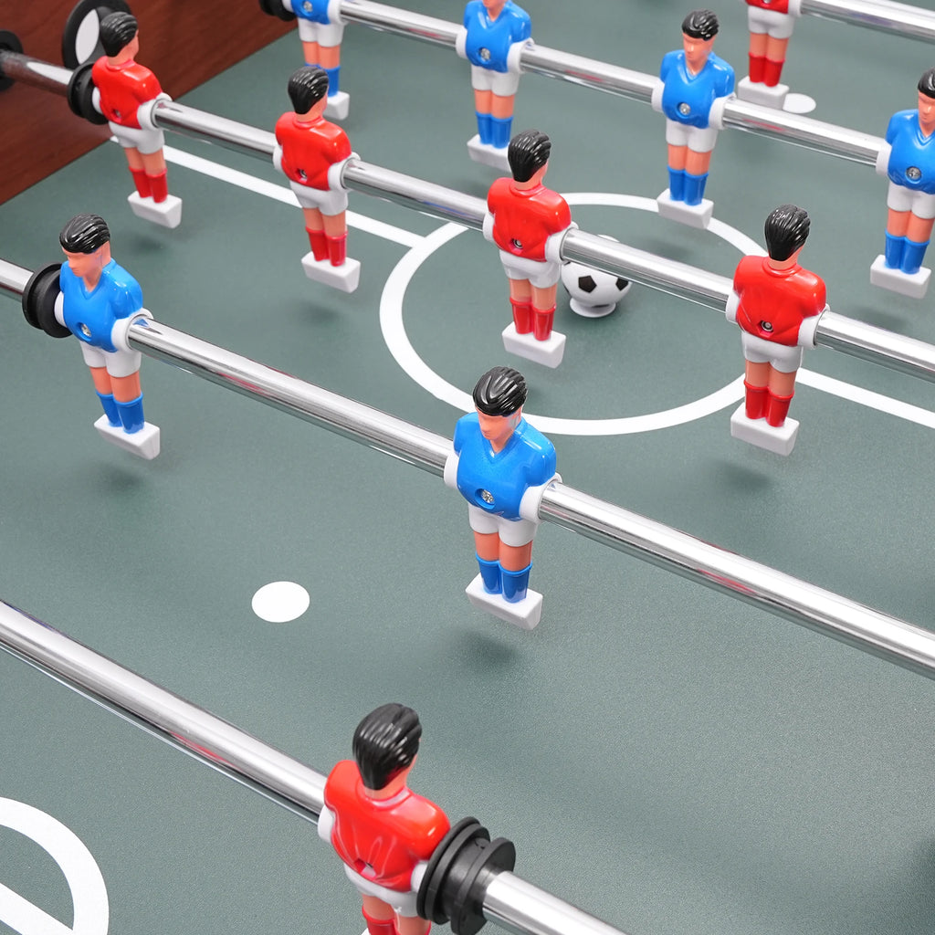 Foosball Table Soccer Table Game 8 Rods Tabletop Football Game 47x24in Indoor Entertainment for Kids Adults Home Game Room