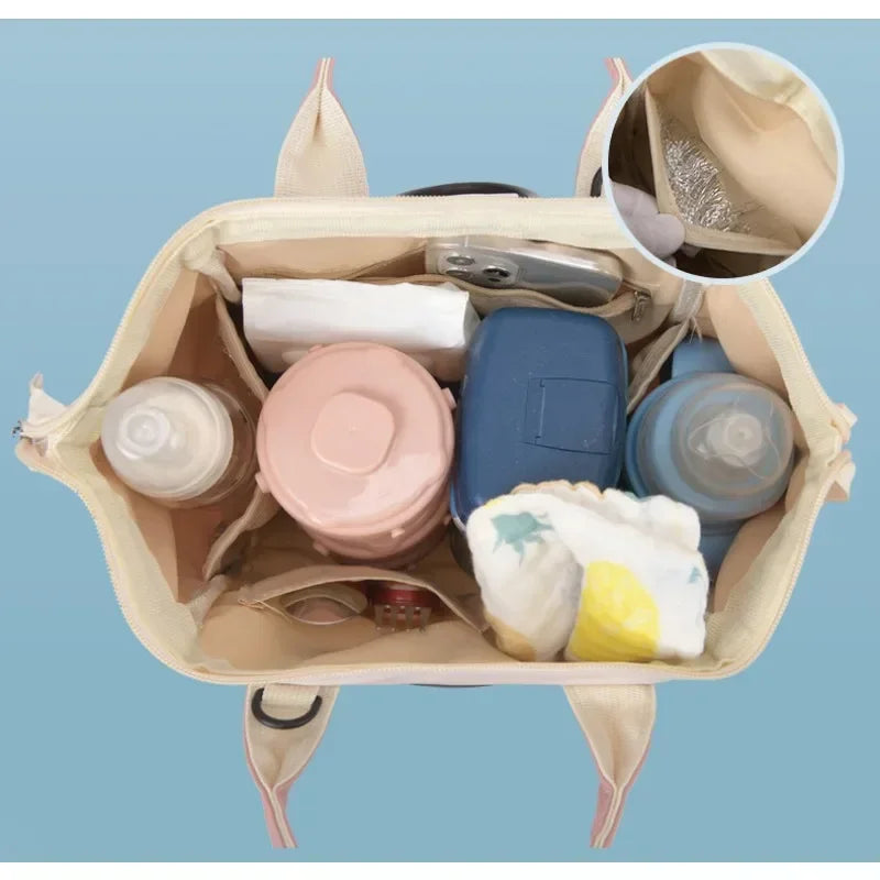 Waterproof Diaper Bag Large Capacity Mommy Travel Bag Multifunctional Maternity Mother Baby Stroller Bags Organizer Mummy Bag