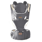 3 IN 1 Baby Hipseat Carrier Backpack Straps for Infant Toddler 0-36M Ergonomic With Windproof Hat for Winter Luminous Strips