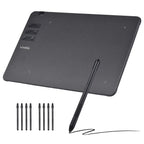 VINSA T1161 Graphics Drawing Tablet Ultra-thin Art Creation Sketch with Battery-free Stylus 8 Pen Nibs 8192 Levels Pressure