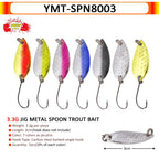 7/9/10Pcs Trout Bait 2.5g/2.6g/3g/3.2g/3.5g/5g Metal Spoon Fishing Lure Wobbler Casting Jigging Tackle Accessories Pesca Chub