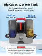 Handheld Carpet Cleaner ABIR G80,150000PA Wet Dry Vacuum Cleaner for Home Sofa Window Car Pet Upholstery Spot Farbric Cleaner