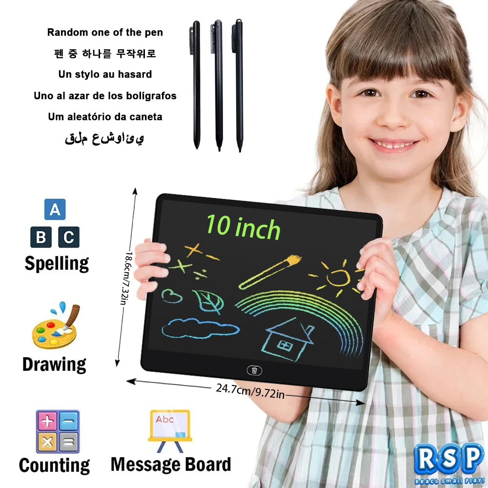 16 Inch Big LCD Writing Board 10 Inch Drawing tablet Kids Writing Painting Children Educational Toys for 3-12 Years Girls Boys
