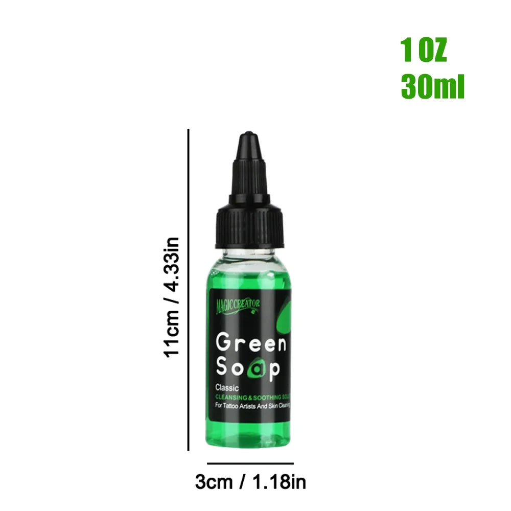 Tattoo Green Soap and Blue Soap - Super Concentrated Tattoo & Piercing Cleanser for Tattoo Studios, Tattoo Artist & Beginner