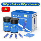LinkSun G-425-1 Blood Glucose Meter 50/100 pcs Test Strips and Lancets Diabetes Medical  Glucosemeter Testing Blood Sugar Tester
