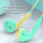 3.5mm Wired Headphones With Bass Earbuds Stereo Earphone Music Sport Gaming Headset With mic For Xiaomi IPhone Huawei Samsung
