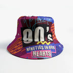 Classic Popular Funny Novelty 80S 90S Double-sided wear fisherman hat Outdoor Leisure Sunscreen Sun Hat Men Women bucket hats