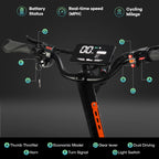 VREOM Z36-Adults Electric Scooter-5600W Motor 60V30AH Battery Off Road E-Scooter,75KM/H Speed 11'' Tire Foldable EScooter