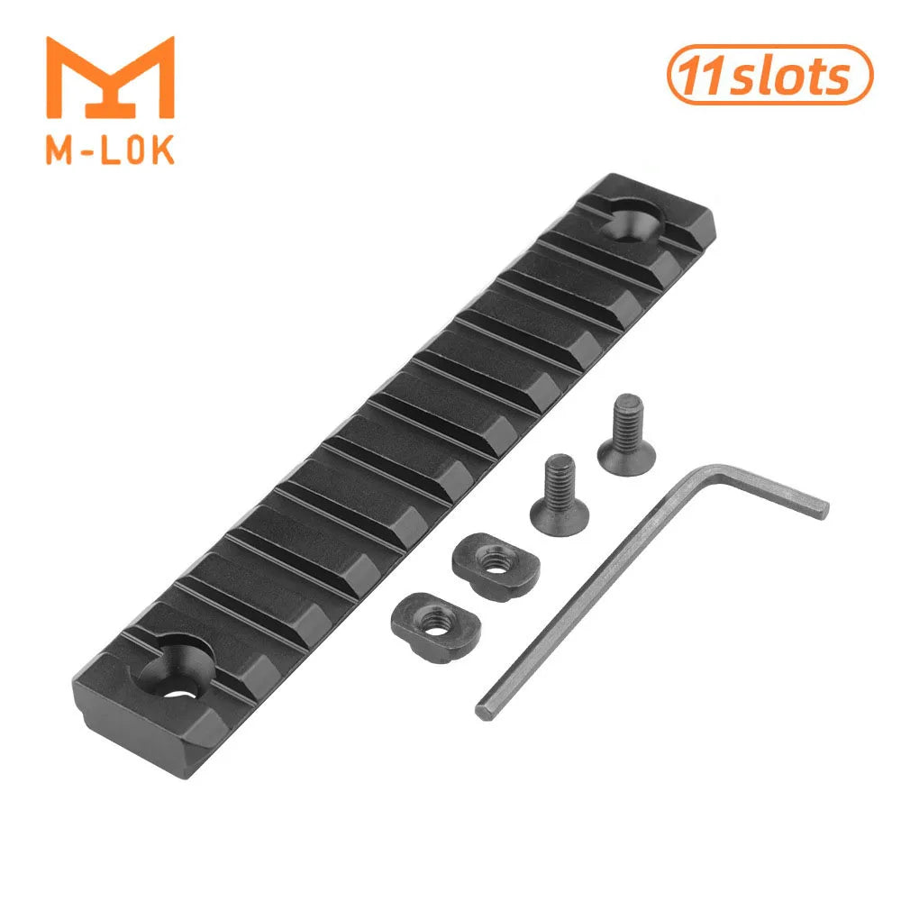 Hunting Tactical Picatinny Rail 3-13Slots 20mm Aluminum Rail Adapter Mount for Keymod / M-LOK System Handguard Scope Mount Base