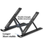 Adjustable Laptop Stand Portable Foldable Notebook Bracket Computer Monitor Holder For Macbook Air iPad Tablets Base Accessories