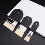 Oil Painting Nylon Pen Set Gouache Acrylic 1/3 Pcs Small/Medium/Large Sizes Flat Head Brush Wood Handle Painting Tools for Fine