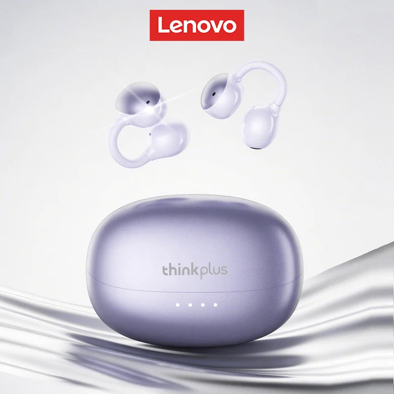 Lenovo LK6 Over Ear Wireless Bluetooth 5.4 Headphones Sound Quality Noise Reduction Ear Clip Earphones Long Endurance Earsets