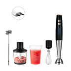 5 in 1 16500rpm Immersion Hand Stick Blender Mixer Vegetable Meat Grinder 600ml Chopper Whisk 600ml Smoothie Cup