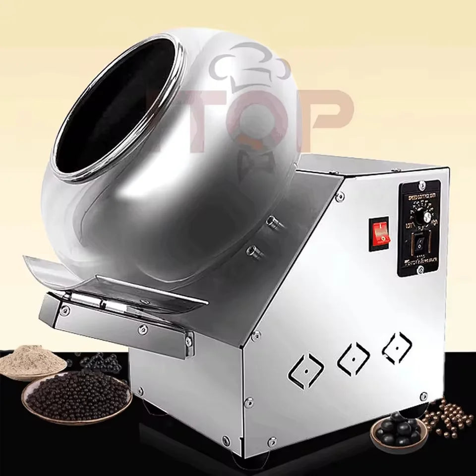 ITOP Chocolate Sugar Coasting Machine 30cm Roller Commercial Small Candy Coater Machine Chocolate Bean Coating Dragee Machine Main image