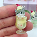 In Stock New Mofusand Cat Pudding Cold Drink Pendant Mini Figures Blind Box Anime Figures Ornaments Dolls Birthda Xmas Gifts Toy