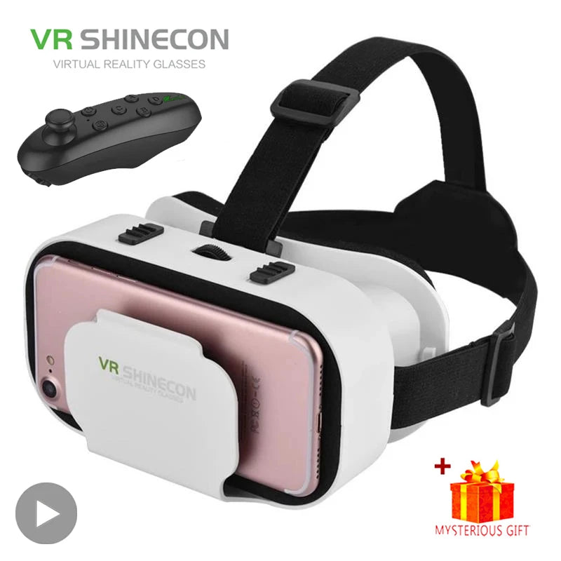 Shinecon VR Glasses 3D Headset Virtual Reality Device Helmet Goggles Lenses Mobile Smartphone Smart Phone Cell Realidade Viar VR Main image