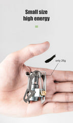 BRS Outdoor Gas Stove Mini Camping Gas Burner 25g Ultralight Titanium Picnic Hiking Cooking Stove Survival Furnace BRS-3000T