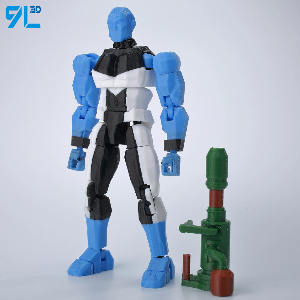9L3D Superhero Team Invincible Boy Heroes Action Figure Lucky13 Dummy13 Multi-Colored T13 Multi-Jointed Collectible Toys Titan13