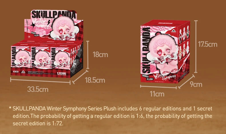 POP MART SKULLPANDA Winter Symphony Series Blind Box Mystery Box Guess Bag Toys Doll Cute Anime Figure Desktop Ornaments