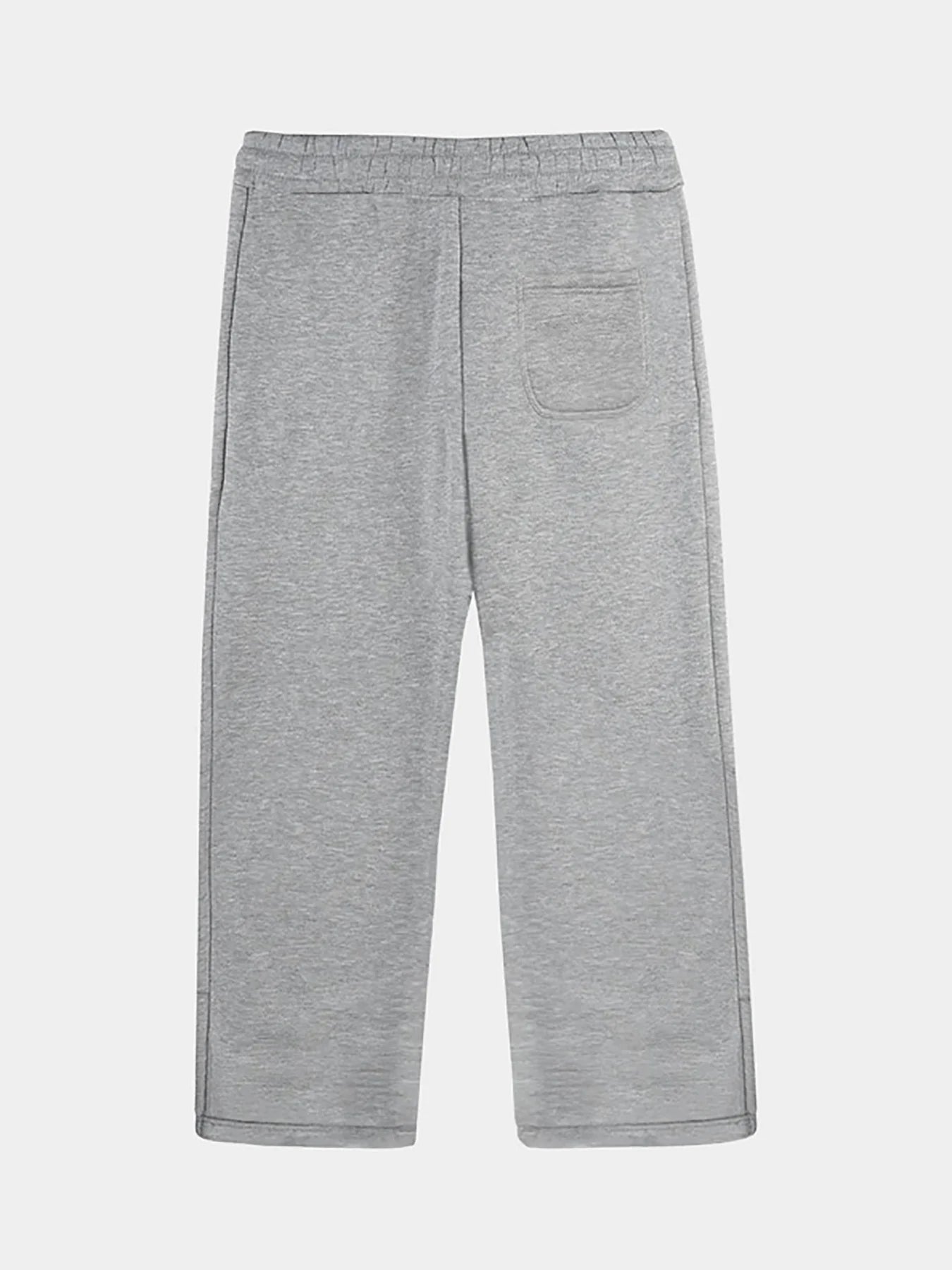 New Y2K Pants Personalized Pant Leg Zipper Embroidery Hip Hop Casual Joggers Men Pants Retro Straight Pants Tracksuit Streetwear