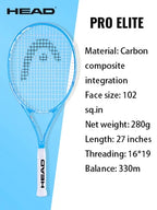 HEAD Carbon Composite Integration Tennis Racket For Beginners Men Women College Students Single Training Racquet