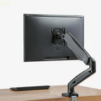 U2JE Single Stand Mount Heavy-Duty Fully Adjustable Desk Clamp Arms for Computer Screens Fits Most 13-27'' Monitors