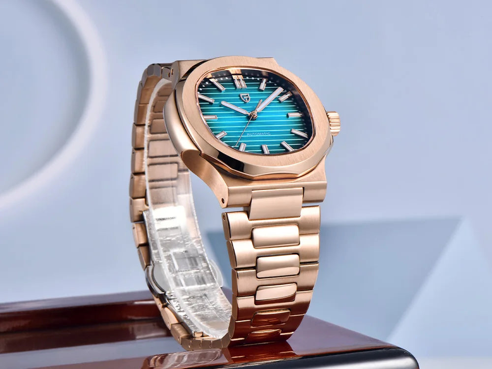 PAGANI DESIGN New Sporty Elegance Mechanical Watch Sapphire Seagull ST16 Movt Man watch Stainless Steel Luminous Men's Watches