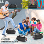 ZEALOT-S97 80W Bluetooth Speaker Powerful Wireless Speaker with Portable Handle, for Party, Camping，RGB colorful light