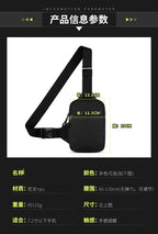 New chest bag for men and women's leisure, fitness, sports, crossbody bag, chest bag, casual men's bag, large capacity bag trend