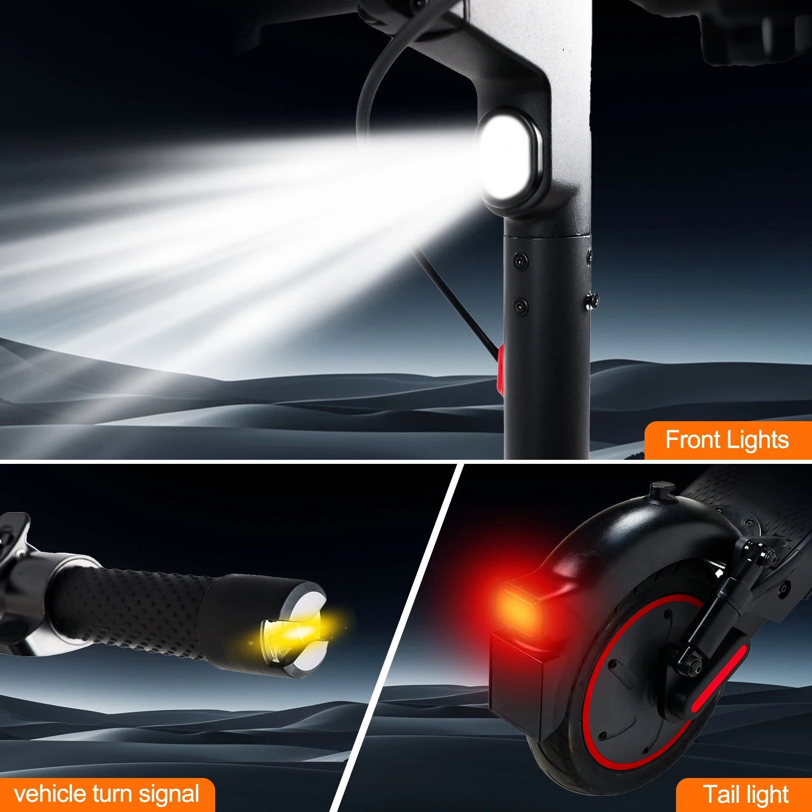 Electric Scooter For Adults Max Speed 35Km/h Electric Scooter 500W (Peak 750W ) Adult Scooter Electric Kick Scooter