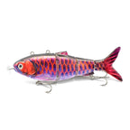Automatic Swimbait Electric Robotic Fishing Lure 4-Segement Auto Multi Jointed Bait USB Rechargeable Wobbler Pesca Accessories