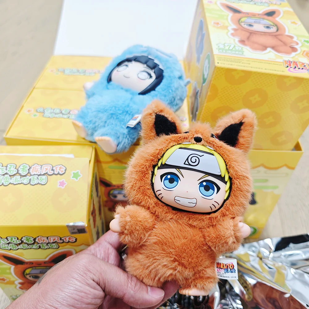 EAKI Naruto Blind box Shippuden Naruto Uzumak Sasuke Kakashi Party Series Stuffed Doll Handmade Ornament Toy Collection Gift