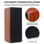 High Power Passive Speakers 8 Inch Floor Standing 3 Way Home Audio System 90dB Sensitivity Wooden Hifi Speakers A Pair