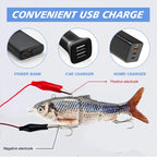 Automatic Swimbait Electric Robotic Fishing Lure 4-Segement Auto Multi Jointed Bait USB Rechargeable Wobbler Pesca Accessories