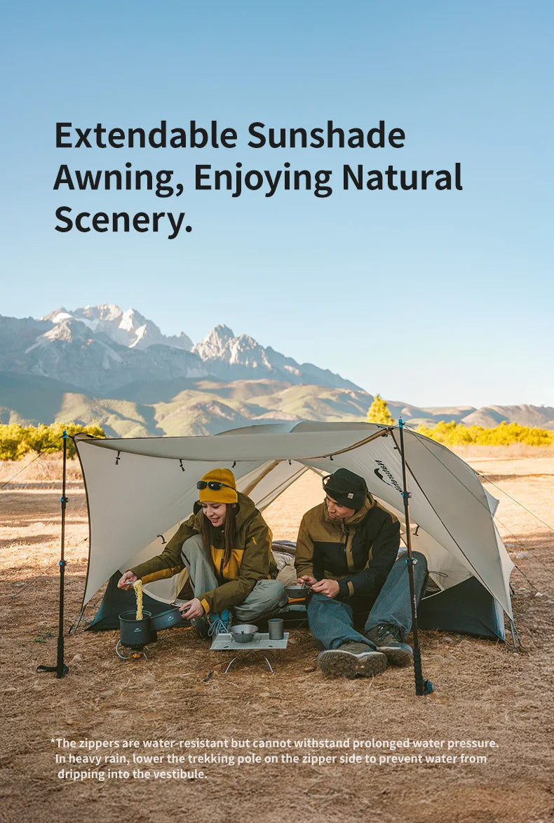 Naturehike Mongar UL 2 Tent 2 Person Backpacking Tent 20D Ultralight Travel Tent Waterproof Hiking Survival Outdoor Camping Tent