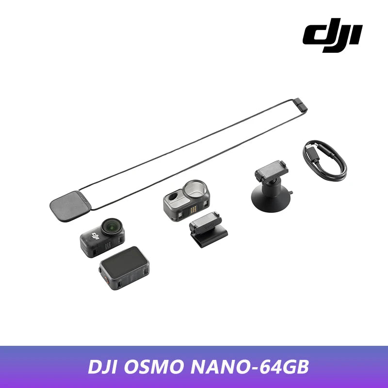 DJI Osmo Nano Bundle Standard 128G / 64GB Petite Camera Vlog 4K/60fps & 143 ° Wide FOV All-New 1/1.3 "Sensor Dual DJI Microphones New Original